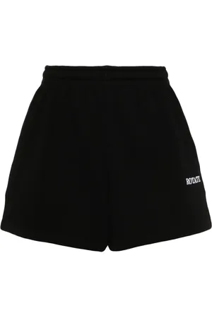ROTATE Logo-embroidered track shorts