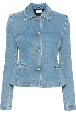 MAGDA BUTRYM Peplum denim blazer