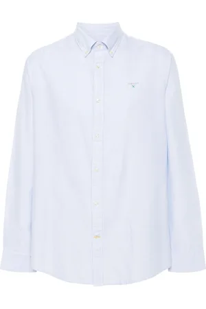 Barbour Logo-embroidered striped shirt
