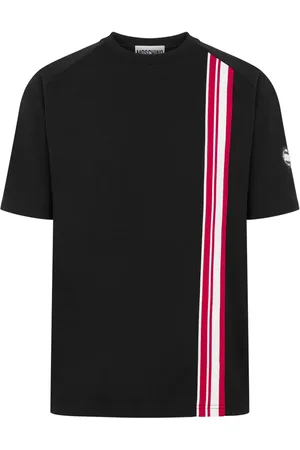 Moschino Stripe-trim cotton T-shirt
