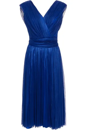 RHEA COSTA Draped midi dress