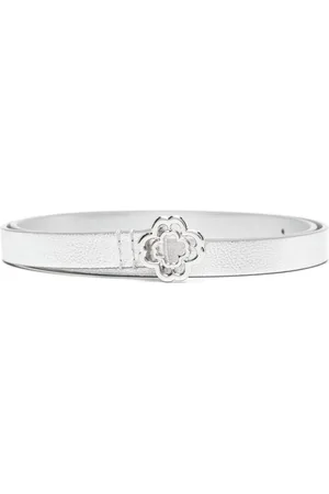 Maje Clover slim leather belt