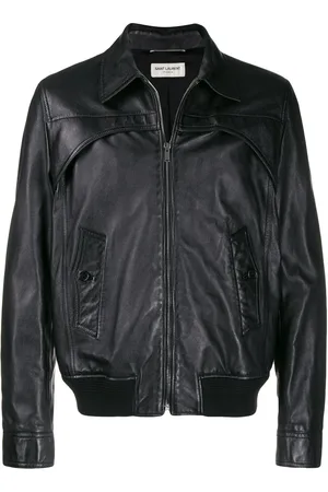 Saint Laurent Leather trucker jacket