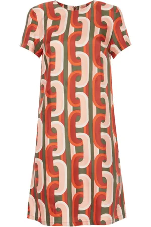 La DoubleJ Swing chain-link print mini dress