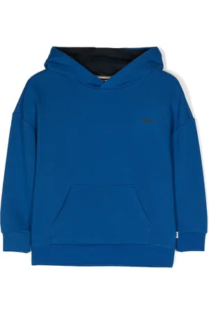 HUGO BOSS Logo-rubberised jersey hoodie