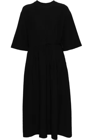 HENRIK VIBSKOV Mismatch crinkled midi dress