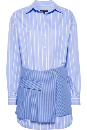 Maje Layered striped mini dress