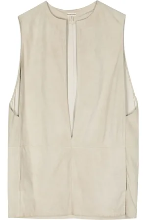 Hermès 1990-2000s sleeveless suede vest