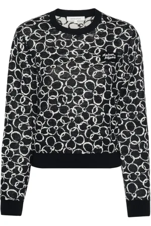 Maison Kitsuné Logo-appliqué floral jumper