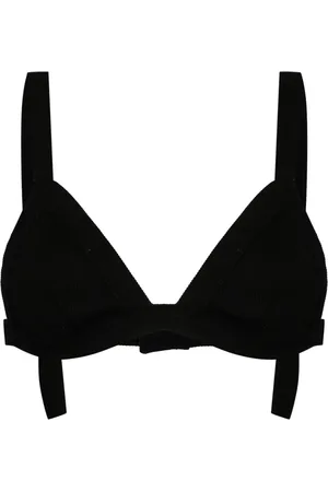 Natasha Zinko Logo-embroidered ribbed bra