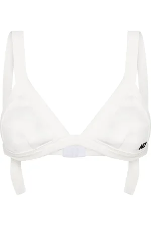 Natasha Zinko Logo-embroidered ribbed bra