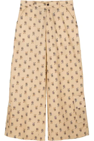 Natasha Zinko Wide-leg graphic-print cotton pants