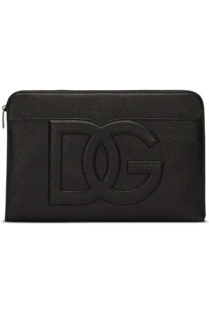 Dolce & Gabbana Large logo-embossed clutch bag