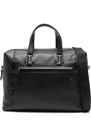 Piquadro Logo-plaque leather briefcase