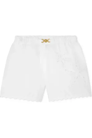 VERSACE Sangallo-embroidered shorts
