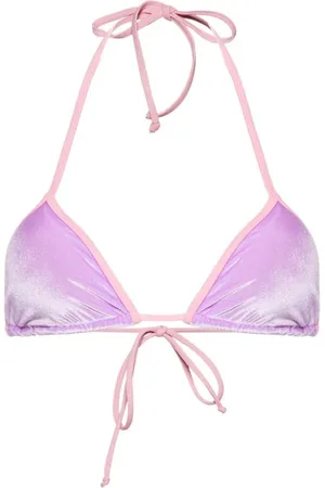 MC2 SAINT BARTH Leah velvet bikini top