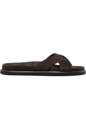 P.A.R.O.S.H. Criss-cross suede slides