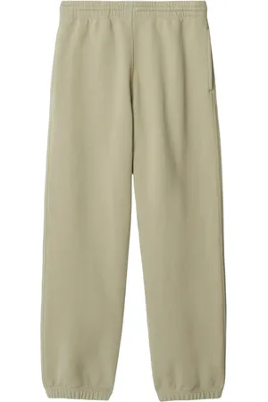 Burberry Appliqué-logo cotton track pants