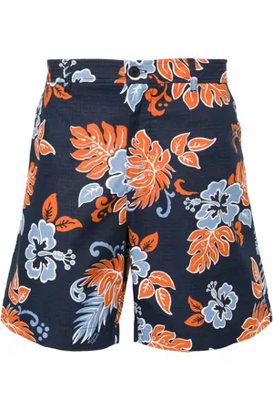 Maison Kitsuné Floral-print ripstop shorts