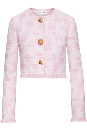 Oscar de la Renta Textured tweed jacket