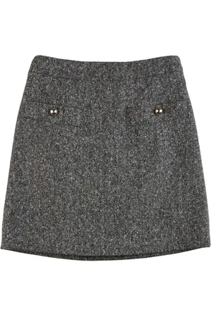 FAY High-waisted wool miniskirt