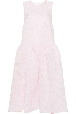 Cecilie Bahnsen Textured sleeveless midi dress