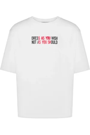 Moschino Slogan-print cotton T-shirt