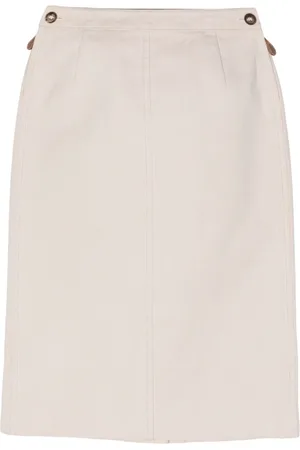 Hermès 1990-2000s cotton pencil skirt