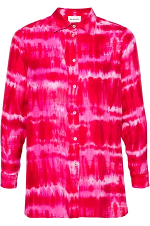 P.A.R.O.S.H. Tie-dye silk shirtdress