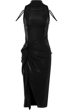 Moschino Ruched halterneck midi dress
