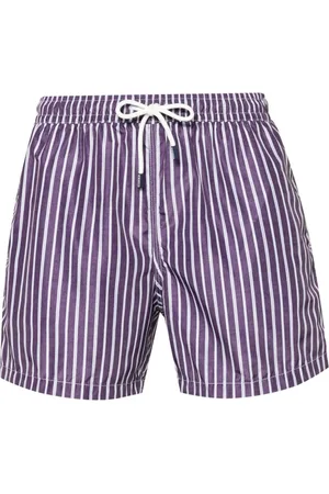 FEDELI Madeira striped swim shorts