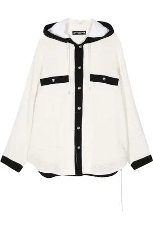 MASTERMIND Logo-embroidered tweed jacket