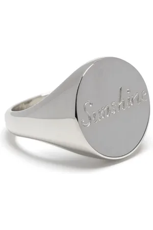 Bleue Burnham Sterling engraved ring