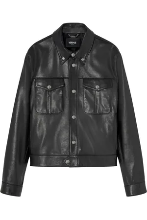 VERSACE Leather blouson jacket