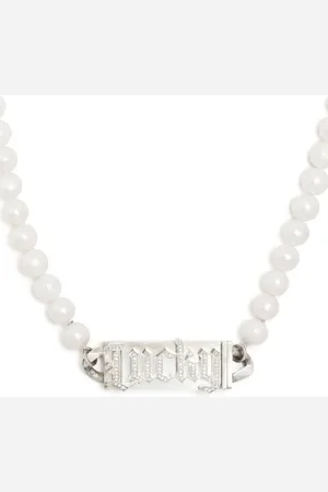 Natasha Zinko Lucky Stamp pearl necklace