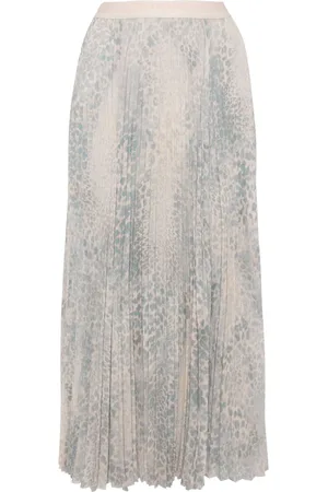 Balenciaga Lace-trim midi skirt