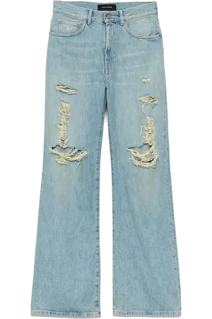 Purple Brand Ripped wide-leg jeans