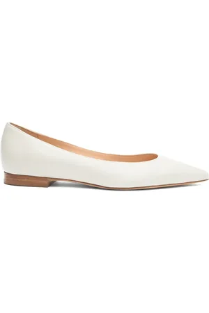 Scarosso Iris pointed-toe leather ballerinas