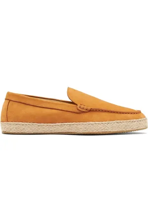 Scarosso Lino almond-toe leather espadrilles