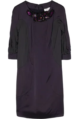 VALENTINO GARAVANI 2010 bead-embellished midi dress