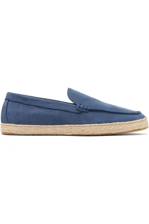 Scarosso Lino almond-toe leather espadrilles