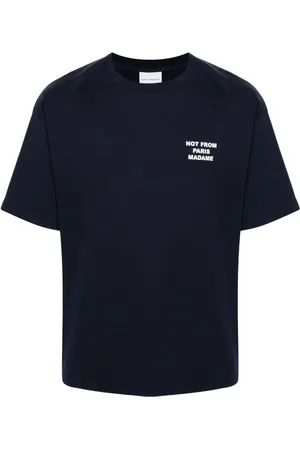 Drôle de Monsieur Slogan-print cotton T-shirt