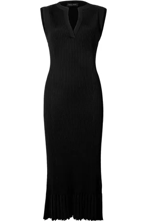 Proenza Schouler Tatum V-neck ribbed midi dress