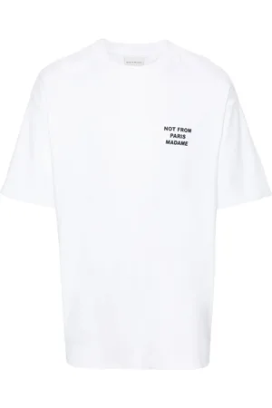 Drôle de Monsieur Slogan-print cotton T-shirt