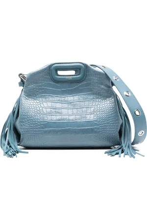 Maje Mini Miss M crocodile-embossed tote bag