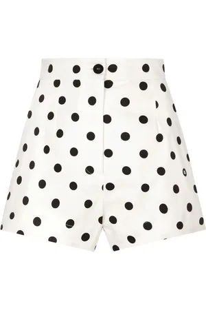Dolce & Gabbana Polka dot-print high-waisted shorts