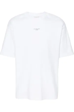 Drôle de Monsieur Slogan-print cotton T-shirt