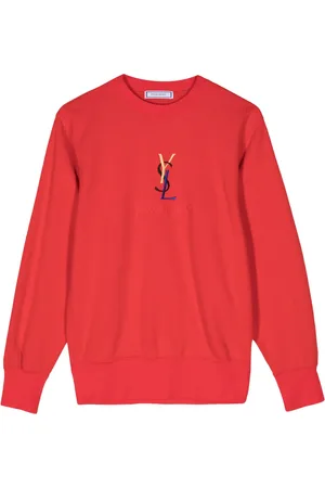 Saint Laurent 1990-2000s logo-embroidered sweatshirt
