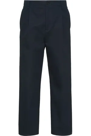VALENTINO GARAVANI Pleat-detail cotton chino trousers