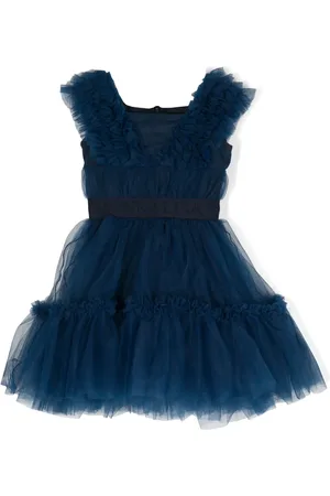MONNALISA Layered sleeveless tulle dress